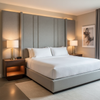 Tweed Bay - Fog Upholstered Headboard | Architectural Fabrics