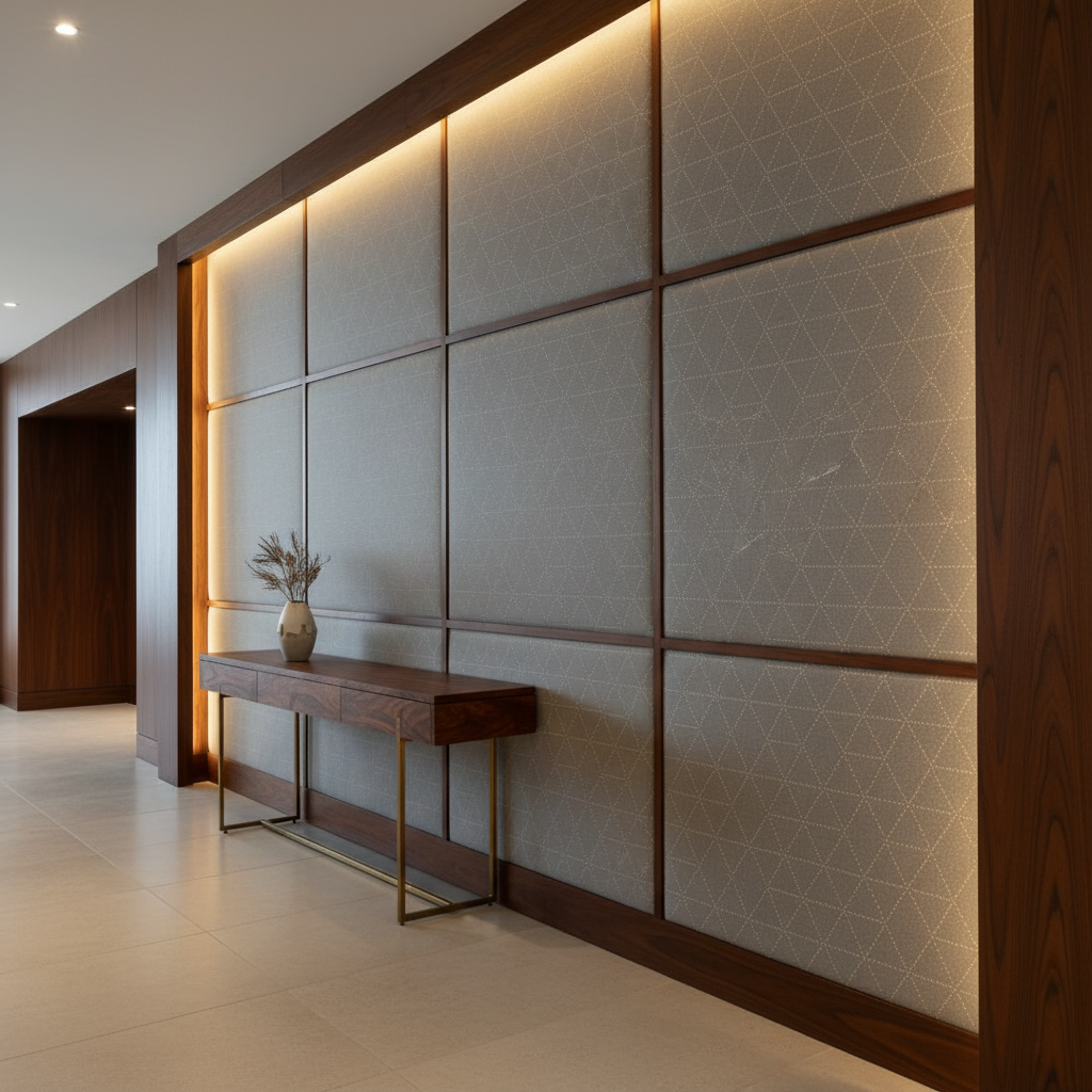 St. Barthelemy - Pebble Upholstered Wall Panel | Architectural Fabrics