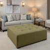 Triangle Reef - Evergreen Upholstered Ottoman | Architectural Fabrics
