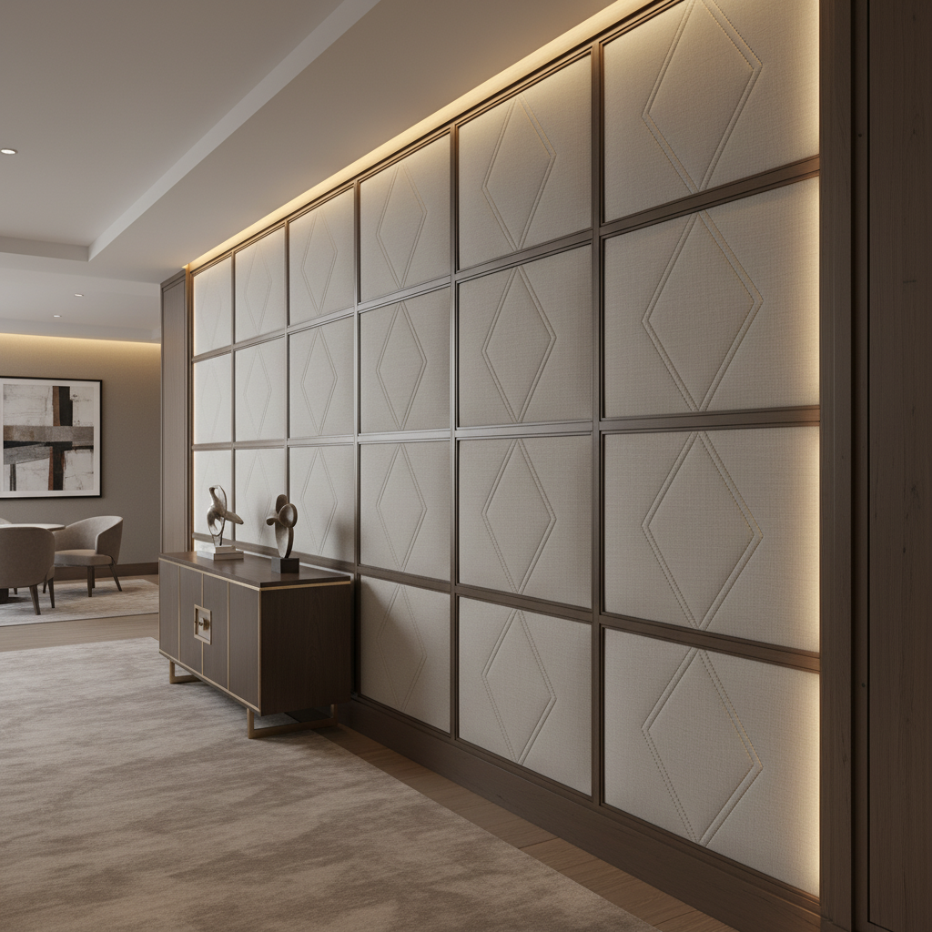 Stone Haven - Chalet Upholstered Wall Panel | Architectural Fabrics