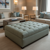 Steeple Reef - China Upholstered Ottoman | Architectural Fabrics