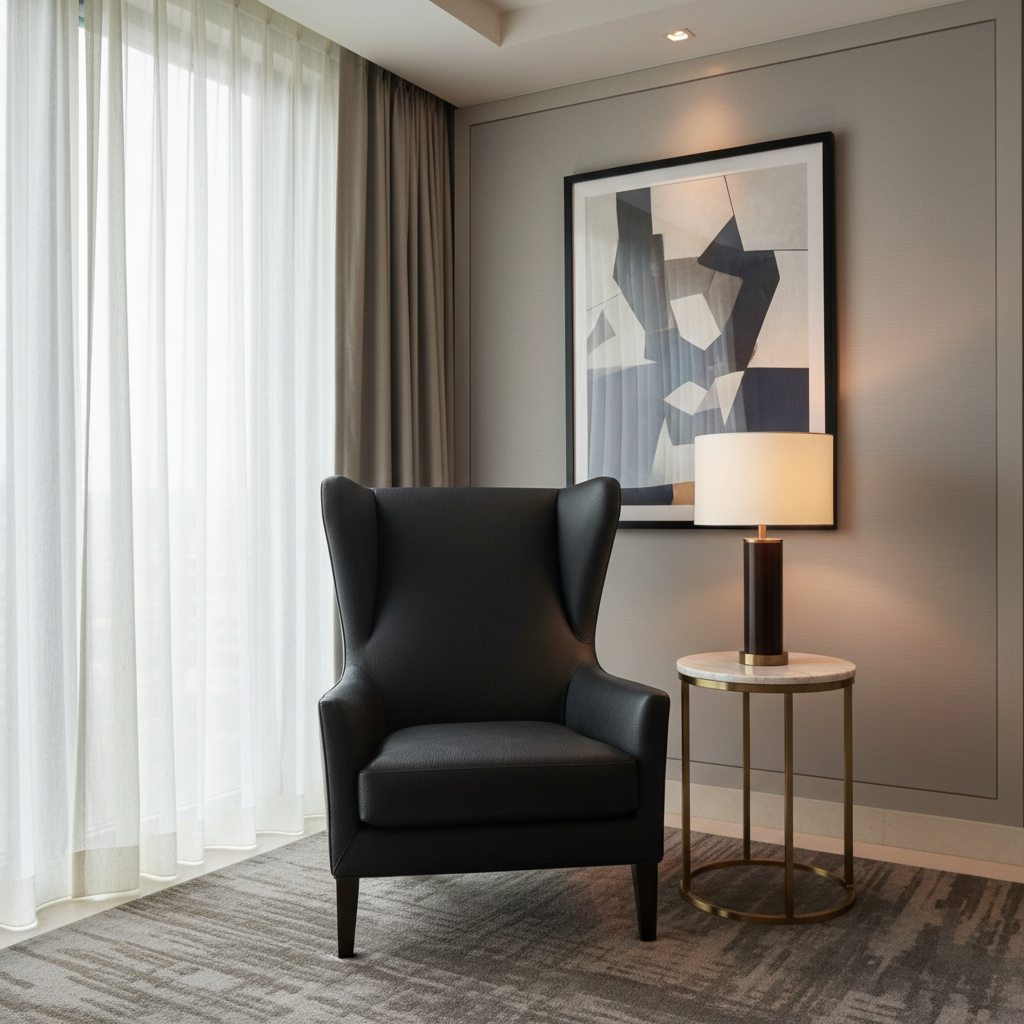 Vintage Harbor - Onyx Upholstered Chair | Architectural Fabrics
