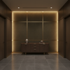 Fine Woven Texture Dark Bronze Upholstered Wall Panel | Architectural Fabrics