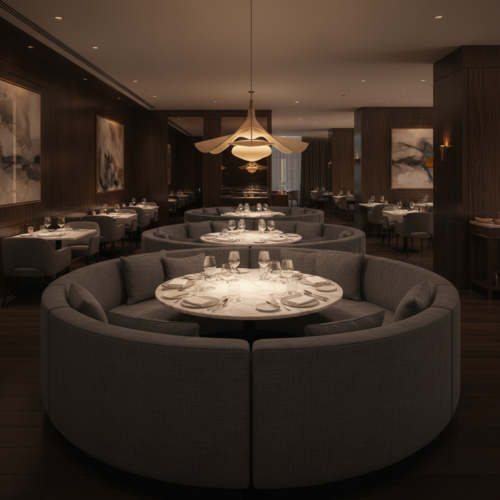 Bedford Meteor Upholstered Banquette | Architectural Fabrics