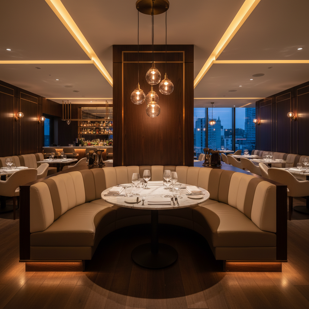 Dale City Motionless Upholstered Banquette | Architectural Fabrics