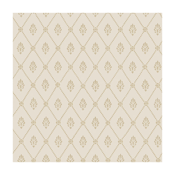 Alma - Buff & Gold  By Cole & Son | Cole & Son Archive Anthology |Diamond Geometric Wallcovering Print
