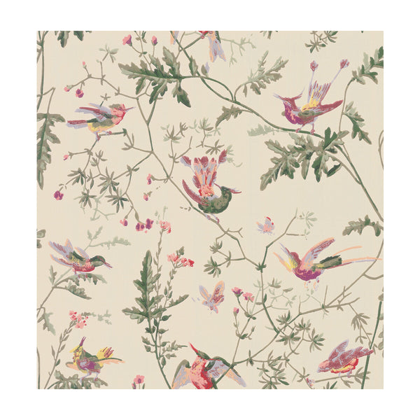 Hummingbirds - Original Multi-Colour  By Cole & Son | Cole & Son Selection Of Hummingbirds |Animal/Insects Botanical & Floral Wallcovering Print
