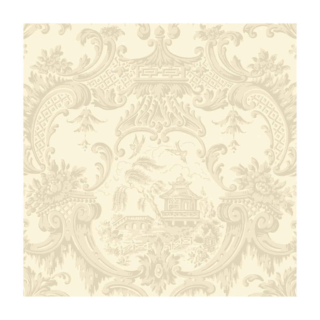 Chippendale China - Stone  By Cole & Son | Cole & Son Archive Anthology |Chinoiserie Global Wallcovering Print