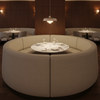 Turneffe - Fossil Upholstered Banquette | Architectural Fabrics