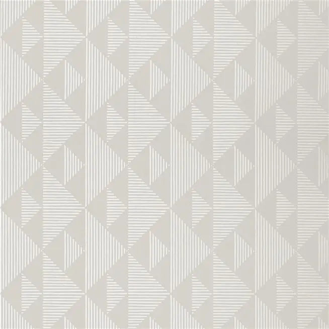 Kappazuri Geometric 05 Cloud Wallpaper | Designers Guild Europe