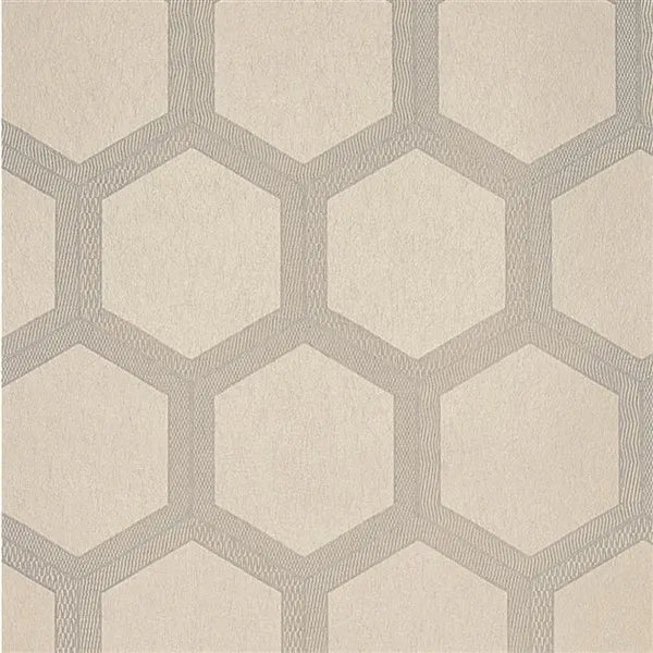 Zardozi Diamond 05 Oyster Wallpaper | Designers Guild Europe