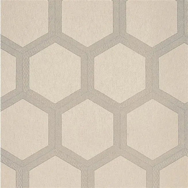 Zardozi Diamond 05 Oyster Wallpaper | Designers Guild Europe