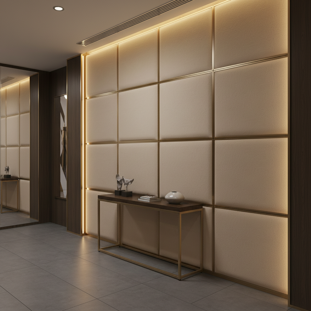 Kick Em Jenny - Haze Upholstered Wall Panel | Architectural Fabrics