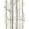 Woods & Stars - Black/White  By Cole & Son | Cole & Son Whimsical | Novelty Wallcovering Print