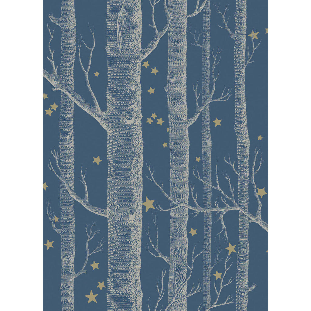 Woods & Stars - Midnight  By Cole & Son | Cole & Son Whimsical | Novelty Wallcovering Print