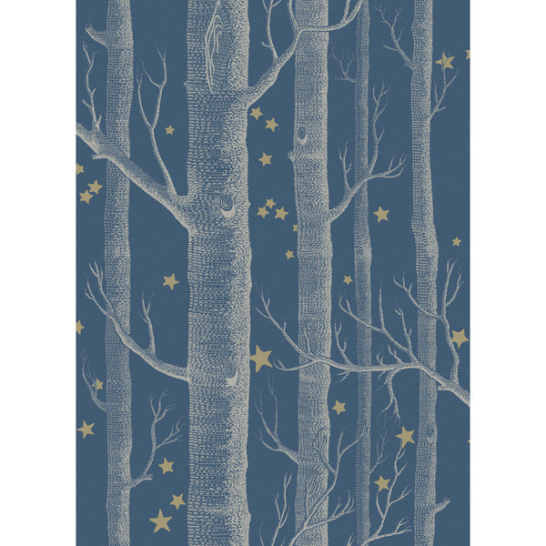 Woods & Stars - Midnight  By Cole & Son | Cole & Son Whimsical | Novelty Wallcovering Print