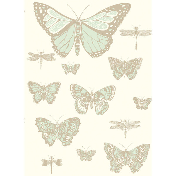 Butterflies & Dragonflies - Duck Egg Ivry | Cole & Son