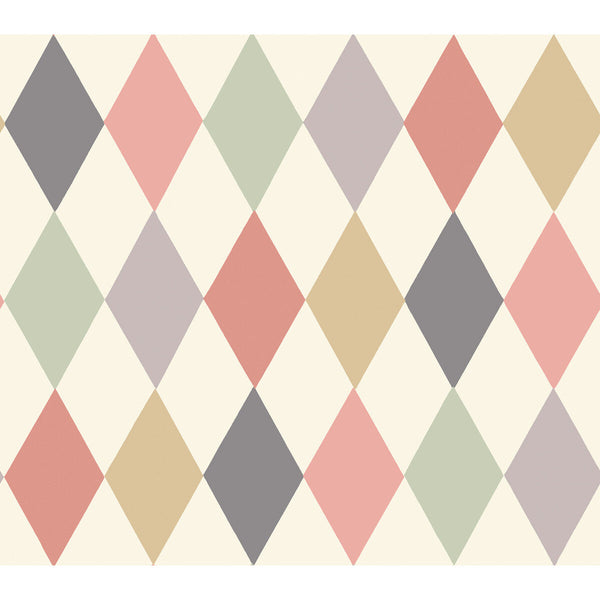 Punchinello - Coral & Grn | Cole & Son
