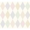 Punchinello - Soft Pink  By Cole & Son | Cole & Son Whimsical |Diamond Geometric Wallcovering Print