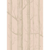 Woods - Pink/Gilver  By Cole & Son | Cole & Son Whimsical | Novelty Wallcovering Print