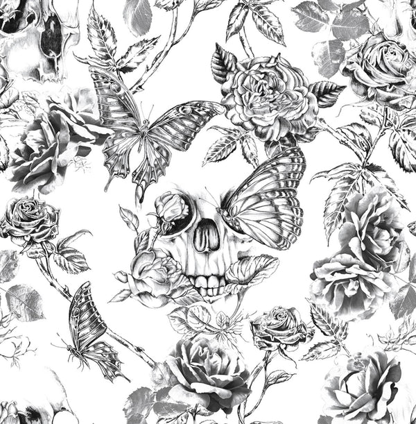 Skull Roses Wallcovering | Graham & Brown
