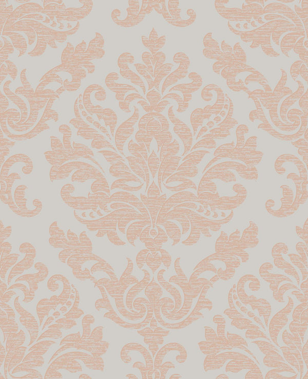 Antique Taupe & Rose Gold Wallcovering | Graham & Brown