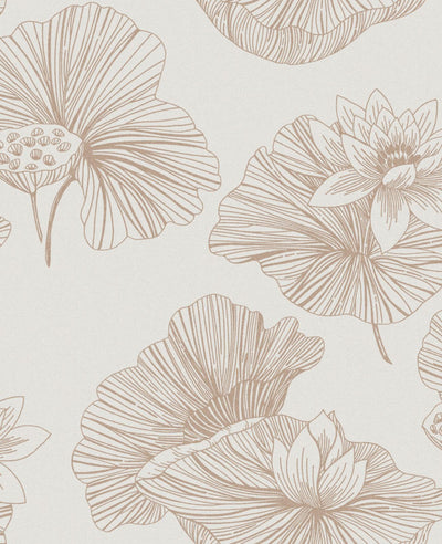 Lotus Cream Wallcovering | Graham & Brown