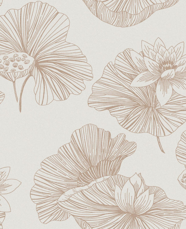Lotus Cream Wallcovering | Graham & Brown