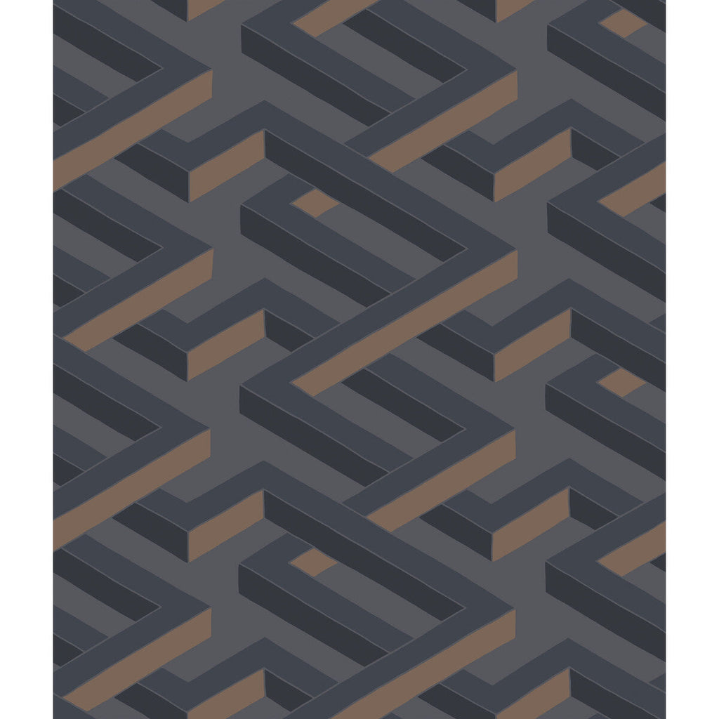 Luxor - Charcoal  By Cole & Son | Cole & Son Geometric Ii |  Wallcovering Print