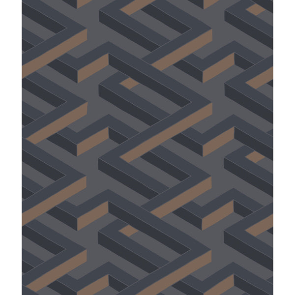 Luxor - Charcoal  By Cole & Son | Cole & Son Geometric Ii |  Wallcovering Print