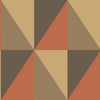 Apex Grand - Brick And Black  By Cole & Son | Cole & Son Geometric Ii |  Wallcovering Print