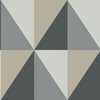 Apex Grand - Grey And Black  By Cole & Son | Cole & Son Geometric Ii |  Wallcovering Print