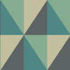 Apex Grand - Teal  By Cole & Son | Cole & Son Geometric Ii |  Wallcovering Print