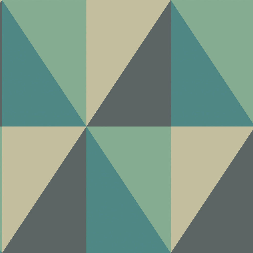 Apex Grand - Teal  By Cole & Son | Cole & Son Geometric Ii |  Wallcovering Print