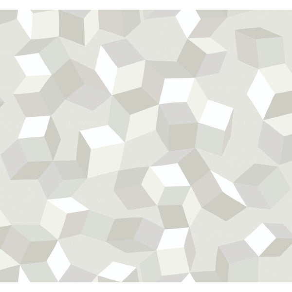 Puzzle - White On White  By Cole & Son | Cole & Son Geometric Ii |  Wallcovering Print