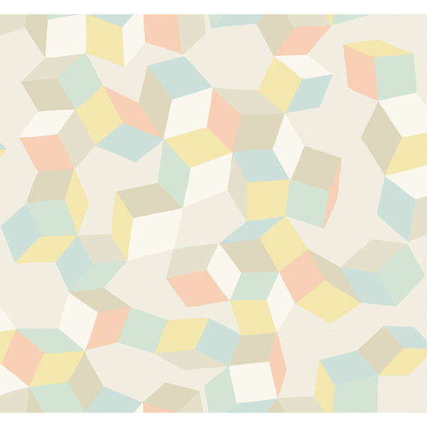 Puzzle - Pale Pastel  By Cole & Son | Cole & Son Geometric Ii |  Wallcovering Print