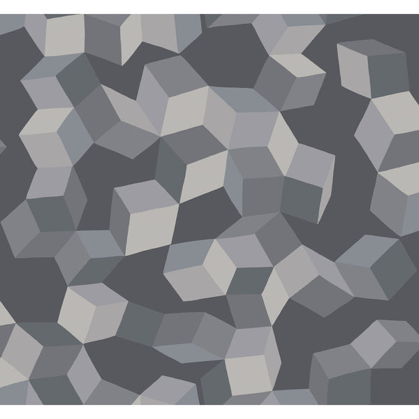 Puzzle - Grey And Black  By Cole & Son | Cole & Son Geometric Ii |  Wallcovering Print