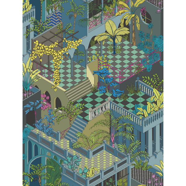Miami - Navy And Pink | Cole & Son