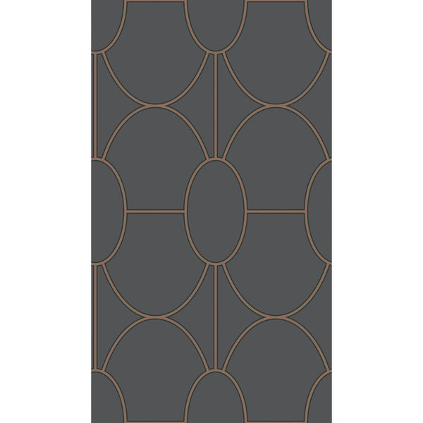 Riviera - Charcoal  By Cole & Son | Cole & Son Geometric Ii |  Wallcovering Print