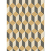 Delano - Gold And Black  By Cole & Son | Cole & Son Geometric Ii |  Wallcovering Print
