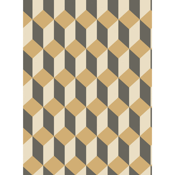 Delano - Gold And Black  By Cole & Son | Cole & Son Geometric Ii |  Wallcovering Print