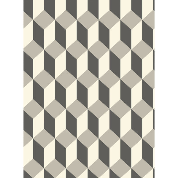 Delano - Grey And Black  By Cole & Son | Cole & Son Geometric Ii |  Wallcovering Print