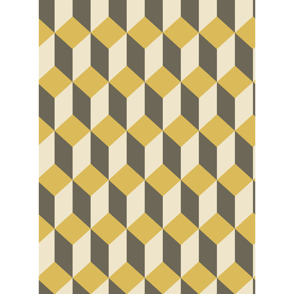 Delano - Yellow And Black  By Cole & Son | Cole & Son Geometric Ii |  Wallcovering Print