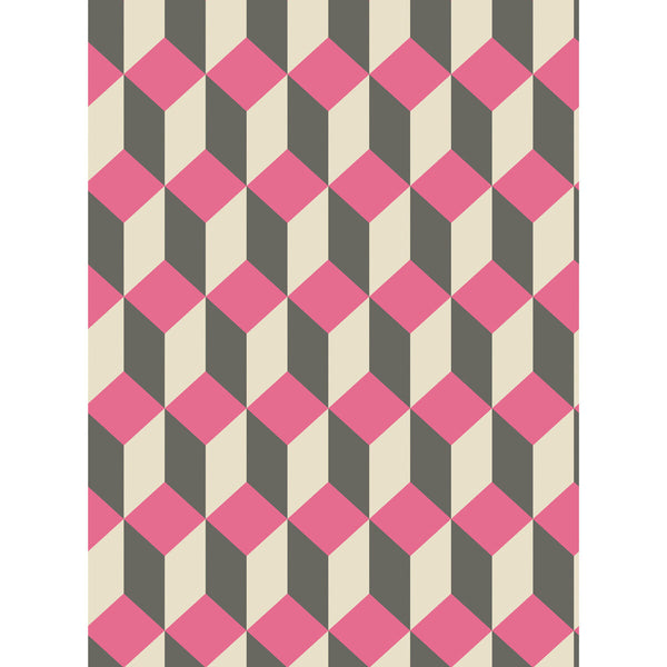 Delano - Pink And Black  By Cole & Son | Cole & Son Geometric Ii |  Wallcovering Print