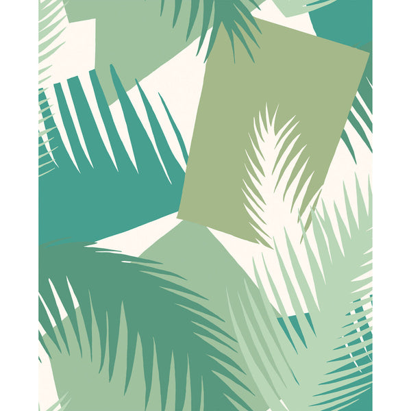 Deco Palm - Green  By Cole & Son | Cole & Son Geometric Ii |  Wallcovering Print