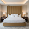 Maya Riviera - Buff Upholstered Headboard | Architectural Fabrics