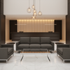 Aspect - Charcoal Weave Performance Polyurethane Upholstered Sofa | Architectural Fabrics