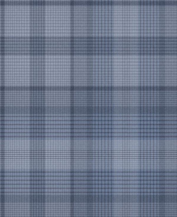 Heritage Plaid Blue Wallcovering | Graham & Brown