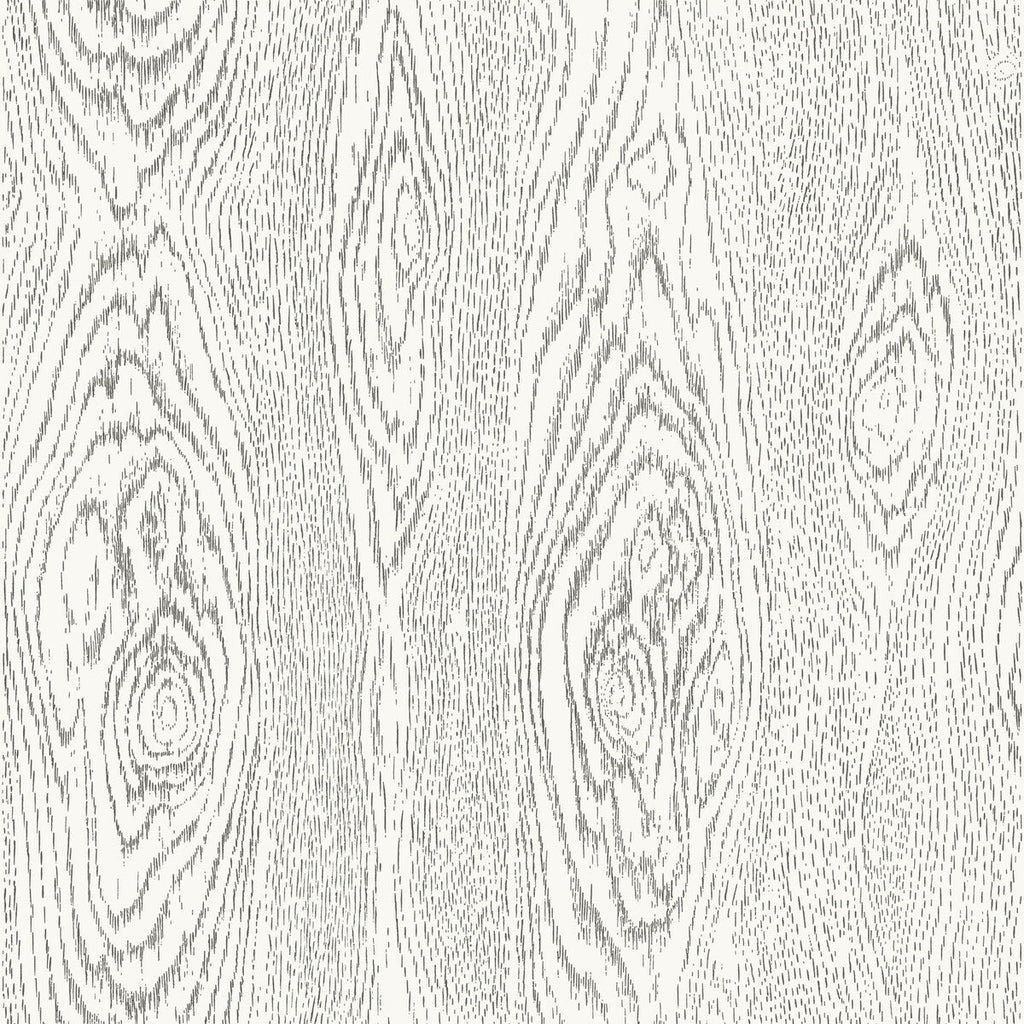 Wood Grain - Black And White White By Cole & Son | Cole & Son Curio |  Wallcovering Print