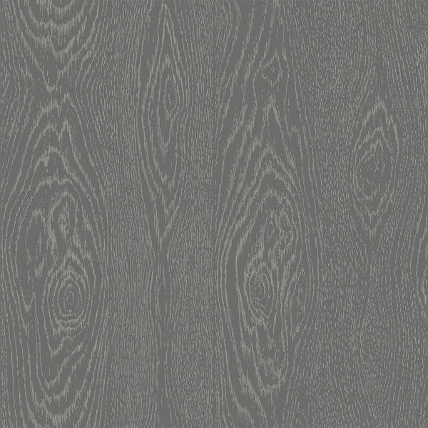 Wood Grain - Black And Silver Black By Cole & Son | Cole & Son Curio |  Wallcovering Print